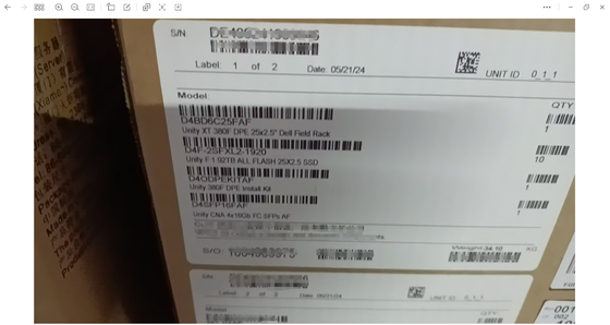 UNITY XT380 4*1.2T 4*16GB FC DellEMC Unity XT380